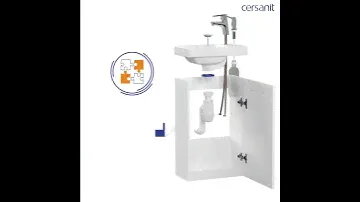 Тумба с раковиной CERSANIT Lara 40 белая