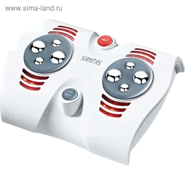 Массажер для ног Sanitas SFM33, 30 Вт, 2 режима, 8 роликов, 4 головки, ИК-прогрев-0