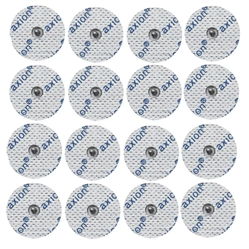 Медицинские электроды 16x TENS Elektroden. Runde Pads 32mm passend zu Beurer TENS EMS Gerät EM 49, EM40 und Sanitas SEM 40-44. SEM 40, SEM 41, SEM 42, SEM 43 und SEM 44.